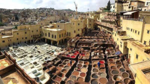 The oldest and smelliest leather-making site in Morocco