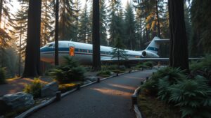 In 1999, an Oregon engineer spent $100,000 on a retired Boeing 727 and turned it into a home deep in the forest | World News