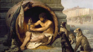 Quote of the day by Diogenes: ‘I threw away my cup when I saw a child drinking water from his hands’