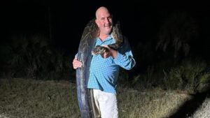 Florida dad grabbed a 202-pound Burmese python, then it started dragging him towards a canal before his entire family took down the giant snake | World News