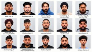 15 Indian-origin men charged in Canada extortion probe; police release photos | World News