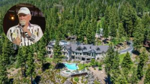 In 1979, Beach Boys co-founder Mike Love paid $435,000 for a 2.5-acre Lake Tahoe property; the nearly 19,000-sq-ft estate he built is now surrounded by six protected acres and listed for $43 million