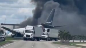 Amazon-linked Boeing 767 crashes off Miami runway, huge smoke plume seen in video