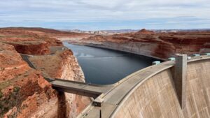 Scientists released up to 45,000 cubic feet of water per second from Glen Canyon Dam for 8 days in 1996; the artificial flood rebuilt Grand Canyon sandbars