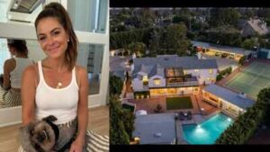 In 2005, Maria Menounos paid $2.3 million for an Encino home; 21 years of renovations later, the 5,145-sq-ft compound with a theater, studio and guesthouse is asking $6.995 million