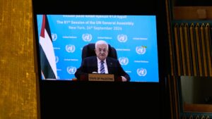 Palestinian president delivers UN speech by video after US denies visa again