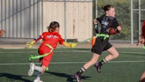 A San Antonio girls’ flag football programme began with just five players last year; now it has nearly 40, with teenagers receiving college scholarships as the sport heads to the 2028 Olympics