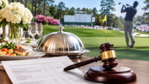 A California restaurant catered meals for a golfer’s family at the Masters without agreeing on a price, then sent a $74,960 bill; after a $60,391 jury award, appeals judges upheld just $1,950 in extra fees